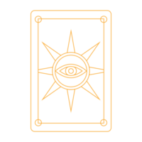 abstrakt boho för tarot kort linje konst illustration design png