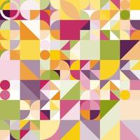 Geometrical abstract texture background with dynamic colorful shapes minimalistic pattern vector