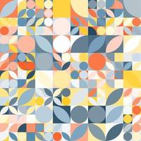 Geometrical abstract texture background with dynamic colorful shapes minimalistic pattern vector