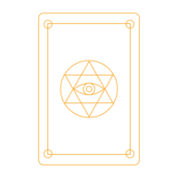 abstrakt boho för tarot kort linje konst illustration design png