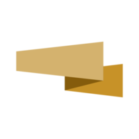 ribbon illustrations in golden color. set of empty element decoration for text copy space. elegant for highlight, title, badge, sale decoration, etc png