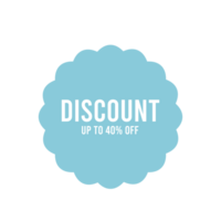 Discount tag badge for business and retail png