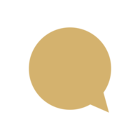 basic shape design element in golden color png