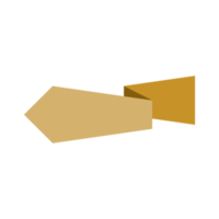ribbon illustrations in golden color. set of empty element decoration for text copy space. elegant for highlight, title, badge, sale decoration, etc png
