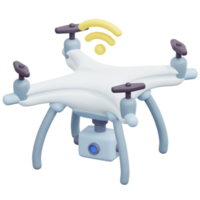 illustration d'icône de rendu 3d drone png