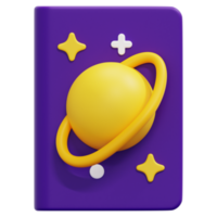 space book 3d render icon illustration png