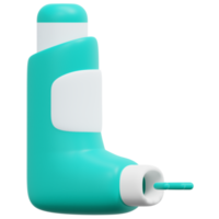 inhaler 3d render icon illustration png