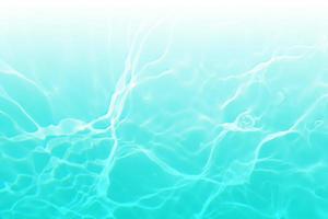 desenfoque borroso transparente color verde claro agua tranquila textura superficial con salpicaduras, burbujas. fondo de ondulación de agua verde brillante. superficie del agua en la piscina. agua de burbujas verdes, salpicaduras. foto
