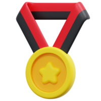 Medaille 3D-Render-Symbol-Illustration png