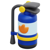 fire extinguisher 3d render icon illustration png