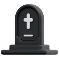 illustration de l'icône de rendu 3d de la tombe png