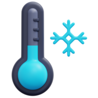 illustration d'icône de rendu 3d froid png