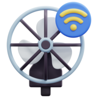 fan 3d render icon illustration png