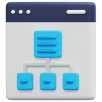 sitemap 3d-render-symbol-illustration png