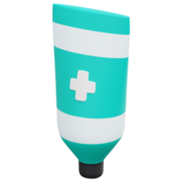 ointment 3d render icon illustration png