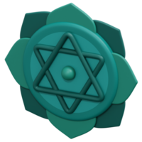 illustration d'icône de rendu 3d anahata png