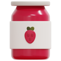 jam 3d render icon illustration png