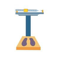 Weight Scales, Measurement Icons. Flat Design Style. Weighing Equipment vector illustration