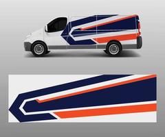 graphic abstract racing designs for vehicle Sticker vinyl wrap. Car decal vector