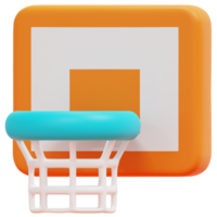 backboard 3d render icon illustration png