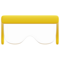 illustration de l'icône de rendu 3d lunettes png