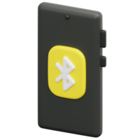 Bluetooth 3d rendere icona illustrazione png