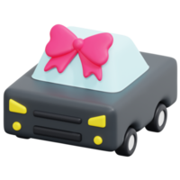 ilustración de icono de renderizado 3d de coche png