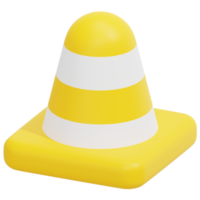 ilustração de ícone de renderização de cone 3d png