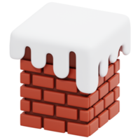 chimney 3d render icon illustration png
