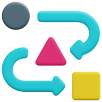 dependency 3d render icon illustration png