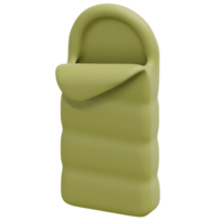 sleeping bag 3d render icon illustration png