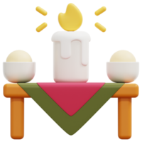 table 3d render icon illustration png