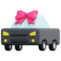 ilustração de ícone de renderização 3d de carro png