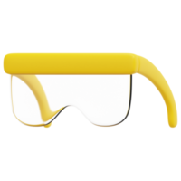 illustration de l'icône de rendu 3d lunettes png