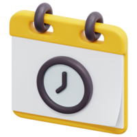 horario 3d render icono ilustración png