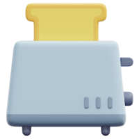 Toaster 3D-Render-Symbol-Illustration png