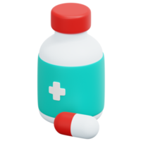 ilustração de ícone de renderização 3d de medicina png