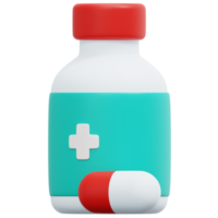 medicin 3d framställa ikon illustration png