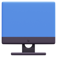 monitor 3d render icon illustration png