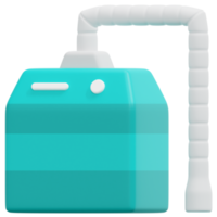 ilustração de ícone de renderização 3d de evacuador de fumaça png