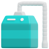 smoke evacuator 3d render icon illustration png