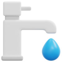 faucet 3d render icon illustration png