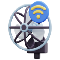 fan 3d render icon illustration png