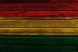 3D Flag of Bolivia on wood photo