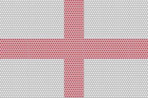 3D Flag of England on metal photo