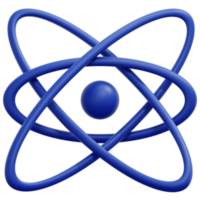 atom 3d-render-symbol-illustration png