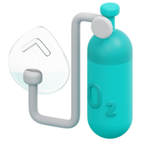 oxygen 3d render icon illustration png