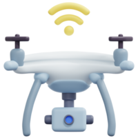 drone 3d render icono ilustración png