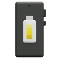 charging 3d render icon illustration png