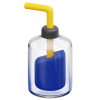 wash bottle 3d render icon illustration png